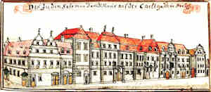 Des Juden Salomon Davids Haus auf der Carlsgass: in Bresl. - Dom żyda Salomona Dawida przy ul. Karola, widok ogólny